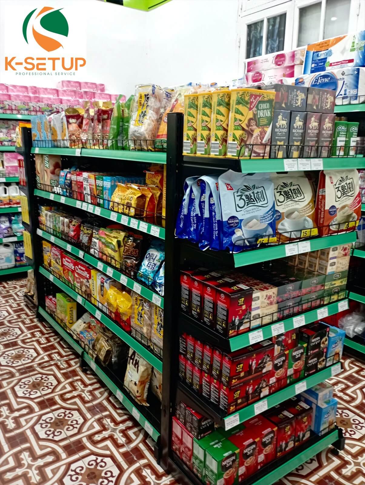 setup siêu thị