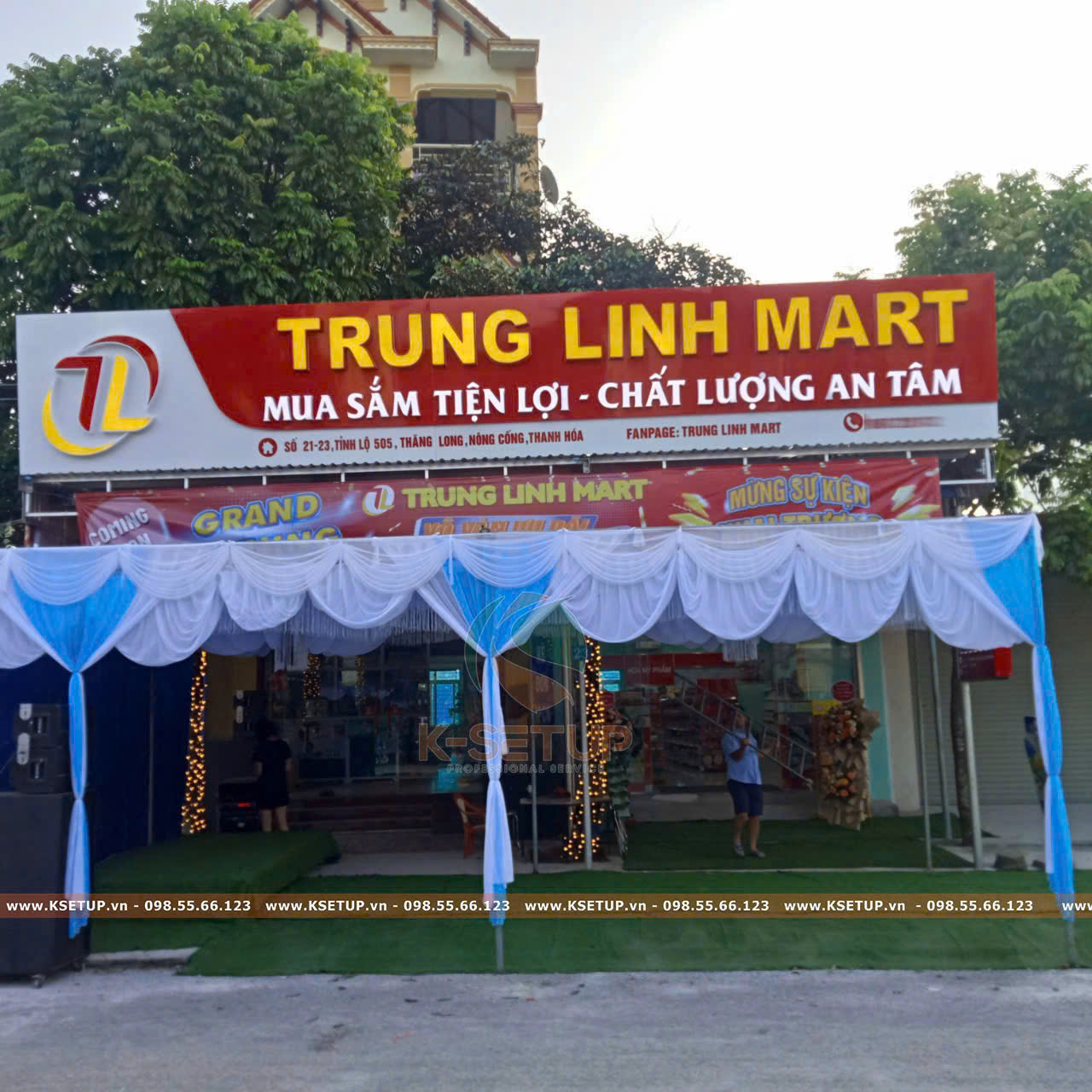 khai trương siêu thị