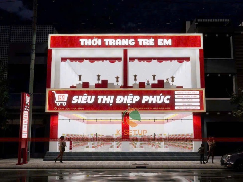 thiết kế siêu thị