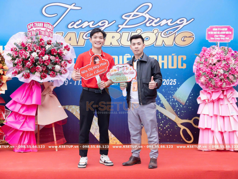 trang trí sự kiện khai trương