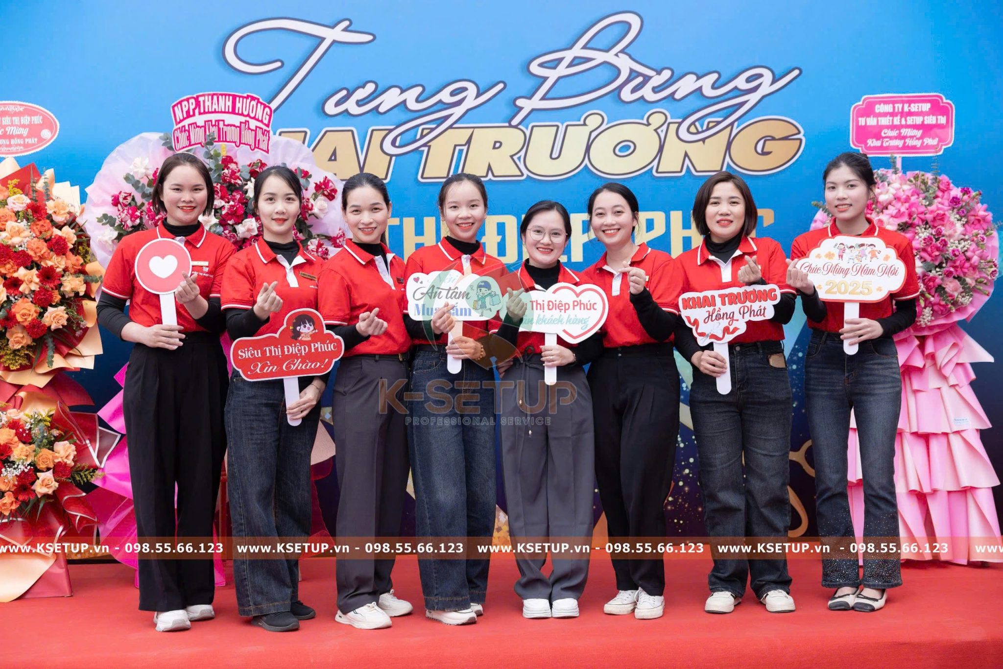 khai trương siêu thị