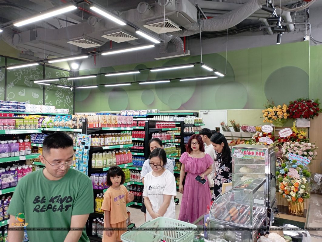 bố trí quầy kệ siêu thị tối ưu