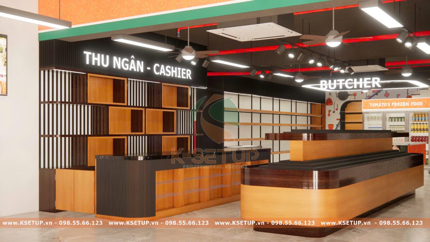 thiết kế chiếu sáng cho siêu thị