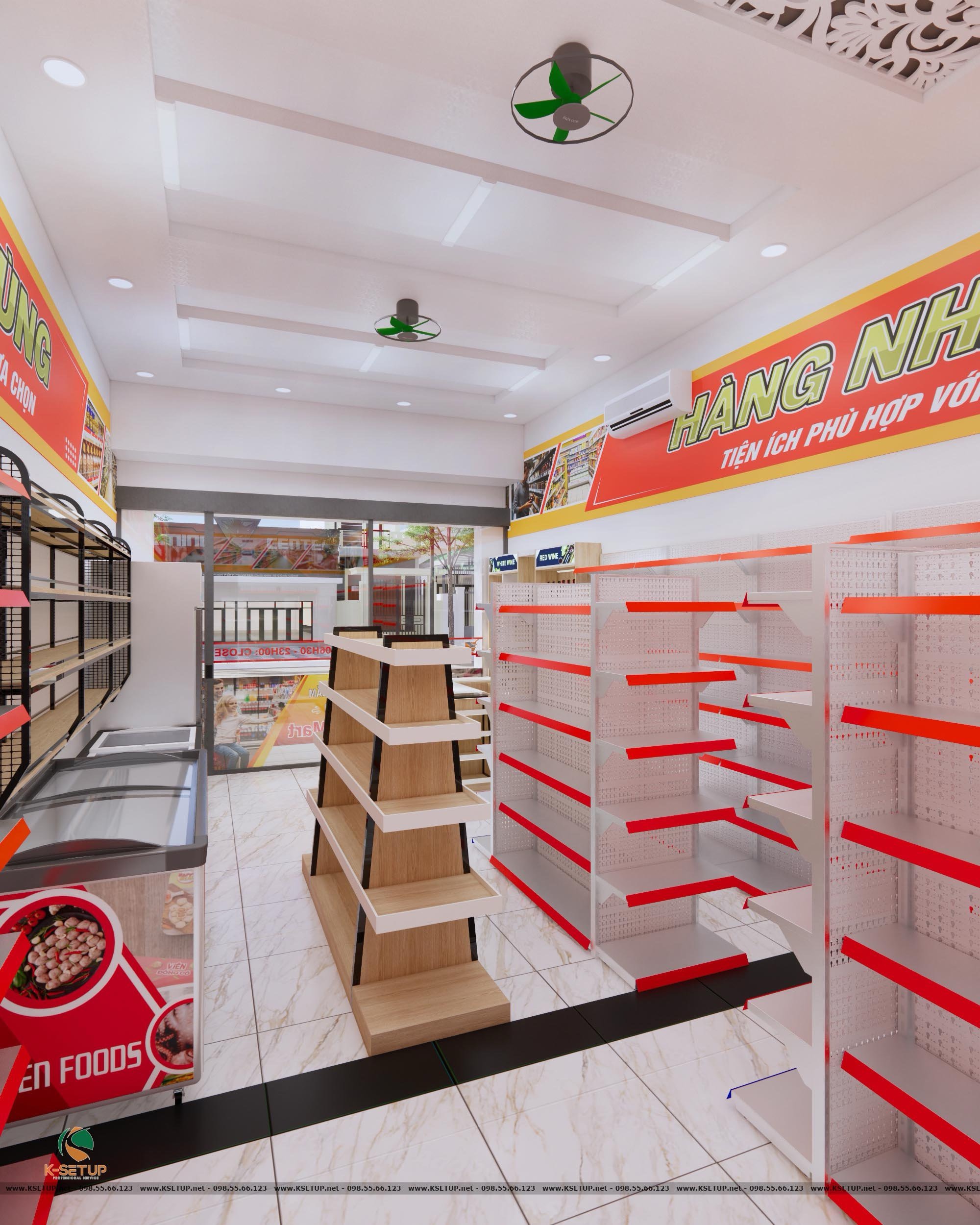 Thiết kế cửa hàng tiện lợi 24h