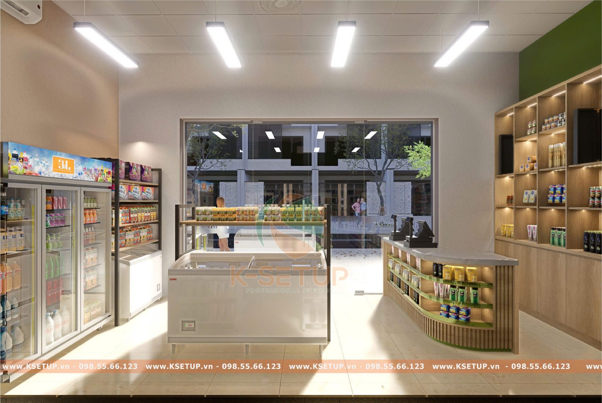 mở siêu thị mini