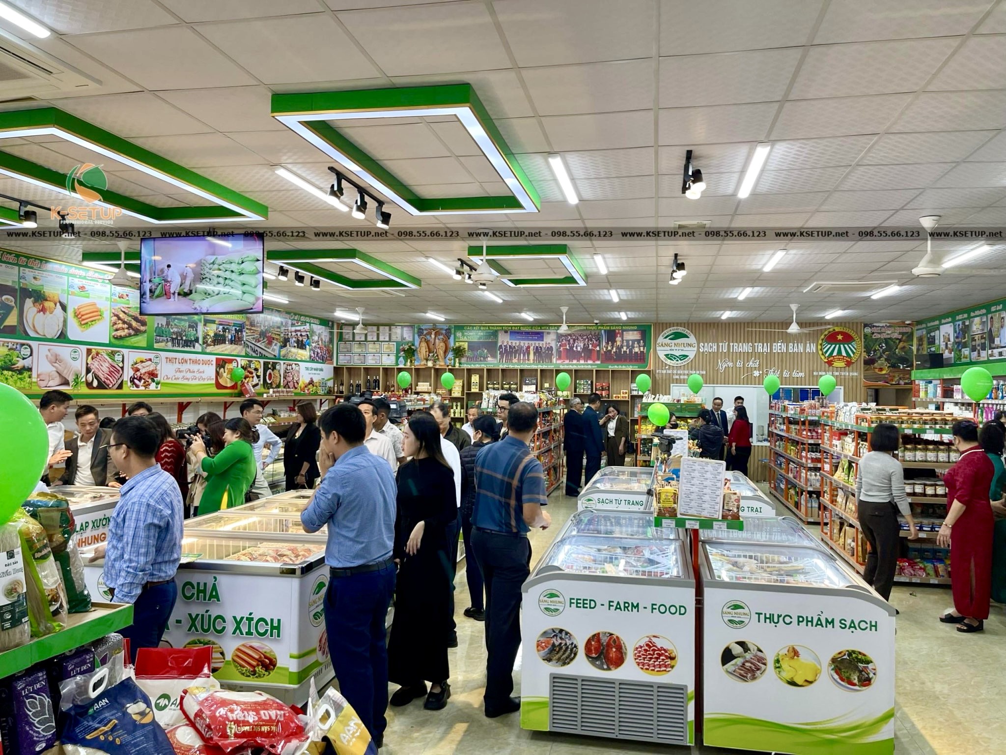 bộ nhận diện siêu thị mini