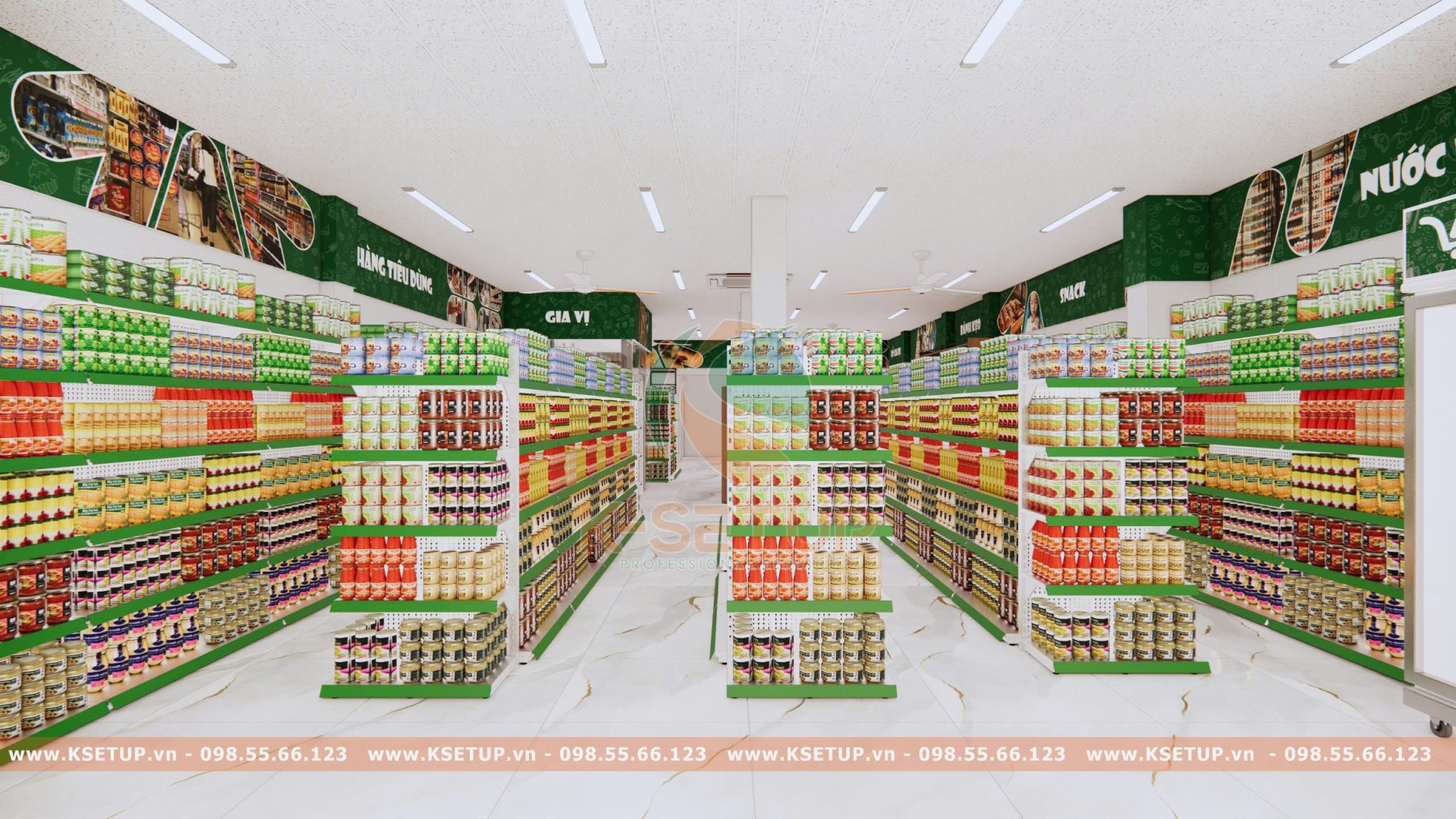 Thiết kế cửa hàng tạp hóa nhỏ