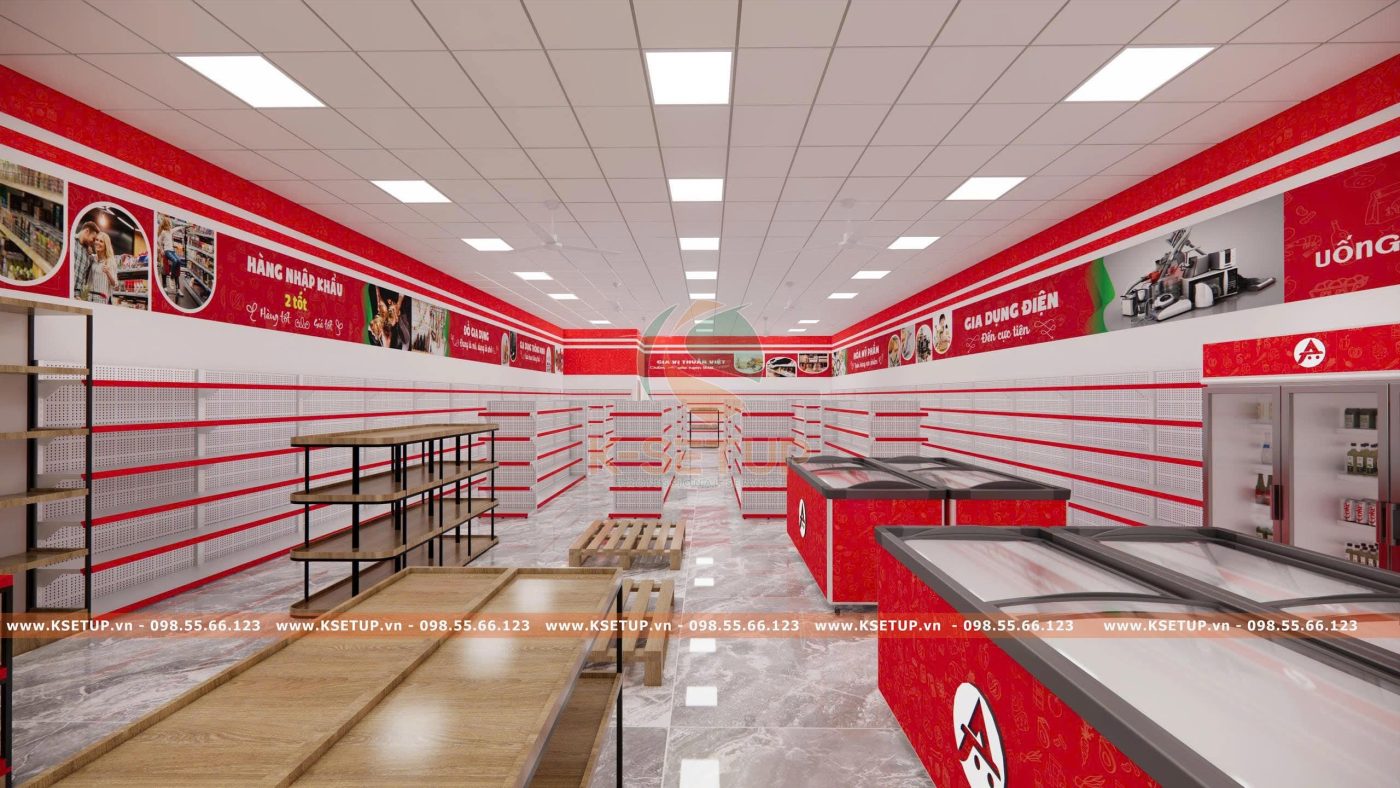 Thiết kế cửa hàng tiện lợi 24h