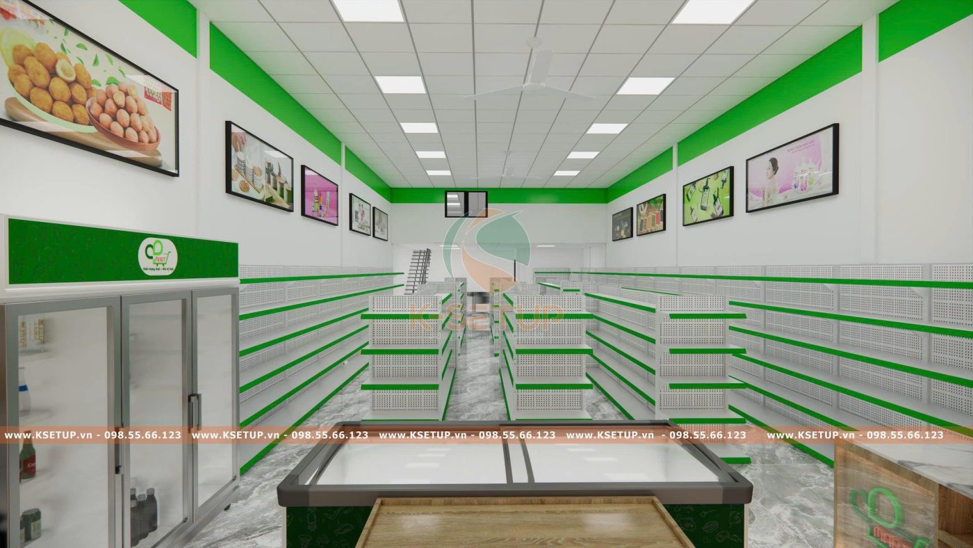 Thiết kế cửa hàng tiện lợi 24h