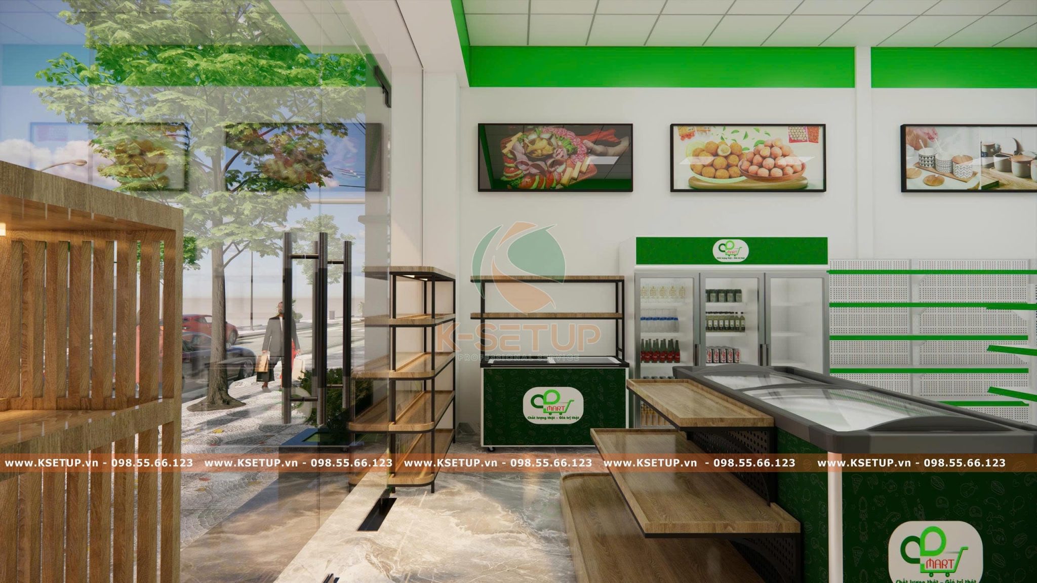 bố trí ánh sáng hợp lý