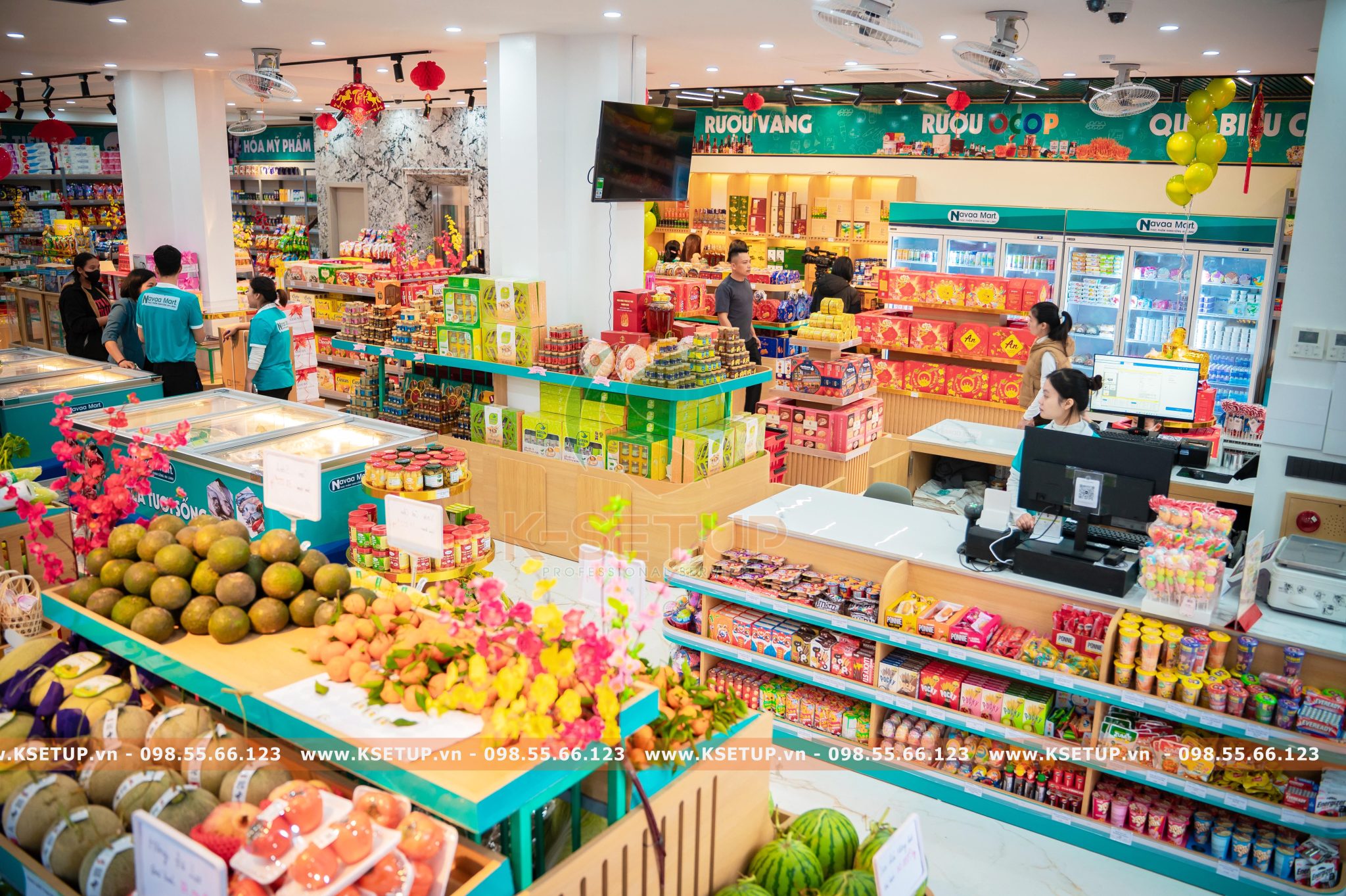 thu ngân siêu thị